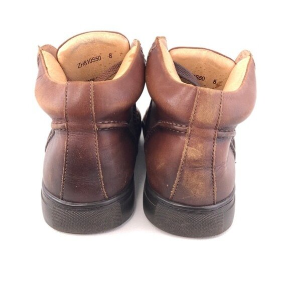 Zanzara Lanlin Brown Leather Ankle Sneakers 8 main image 13